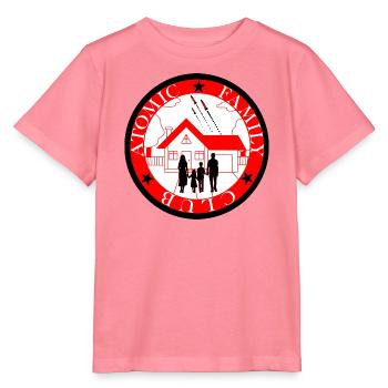 Rocket-Familie über dem Haus - Stanley/Stella Kinder T-Shirt MINI CREATOR  - Pink  - Vorne