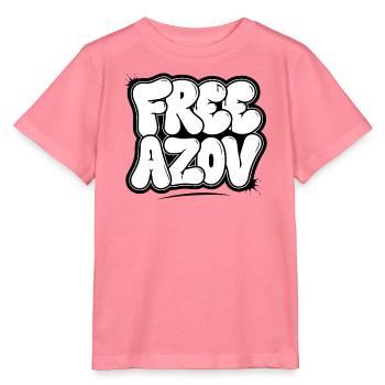 Free Azov – Blasen-Graffiti - Stanley/Stella Kinder T-Shirt MINI CREATOR  - Pink  - Vorne