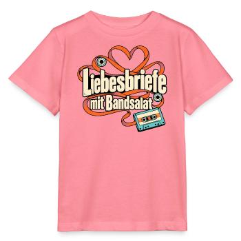 Kassette Mixtape Kassettennostalgie Musikfan - Stanley/Stella Kinder T-Shirt MINI CREATOR  - Pink  - Vorne