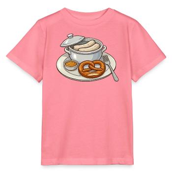 Deftige bayerische Brotzeit - Stanley/Stella Kinder T-Shirt MINI CREATOR  - Pink  - Vorne