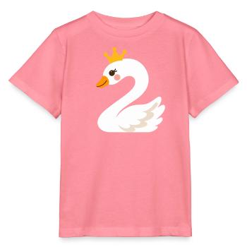 2. Geburtstag zweiter Geburtstag Schwan Mädchen - Stanley/Stella Kinder T-Shirt MINI CREATOR  - Pink  - Vorne