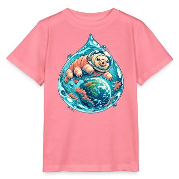 Kleine Tardigrade Kosmische Reise - Stanley/Stella Kinder T-Shirt MINI CREATOR  - Pink  - Vorne