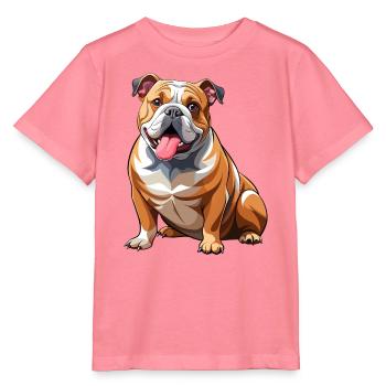 Bulldoggen-Hundesitting - Stanley/Stella Kinder T-Shirt MINI CREATOR  - Pink  - Vorne