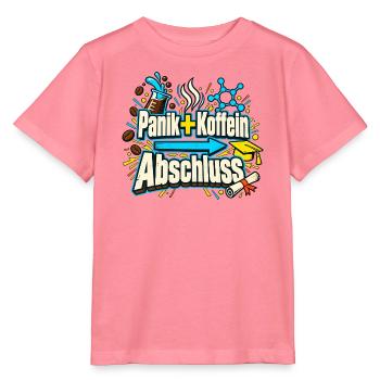 Abi Abschluss Prüfungsstress Koffein Nerd Humor - Stanley/Stella Kinder T-Shirt MINI CREATOR  - Pink  - Vorne