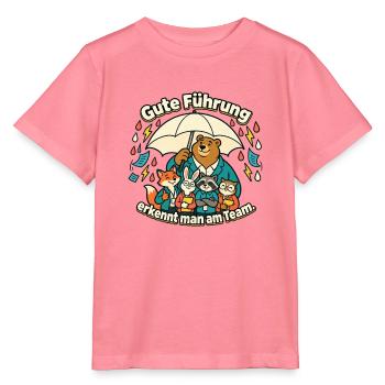 Chef Chefin Geschenk Gute Führung Team - Stanley/Stella Kinder T-Shirt MINI CREATOR  - Pink  - Vorne