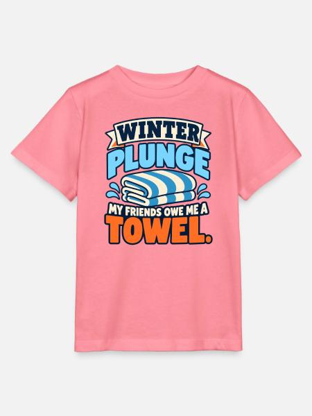 Winter Sprung Kaltwasser-challenge Schwimmfinisher - Stanley/Stella Kinder T-Shirt MINI CREATOR  - Pink 