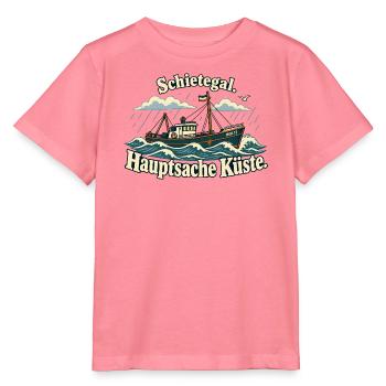Schietegal Hauptsache Küste Fischkopp - Stanley/Stella Kinder T-Shirt MINI CREATOR  - Pink  - Vorne