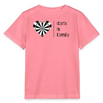 Darts is family (dark) - Stanley/Stella Kinder T-Shirt MINI CREATOR  - Pink  - Vorne