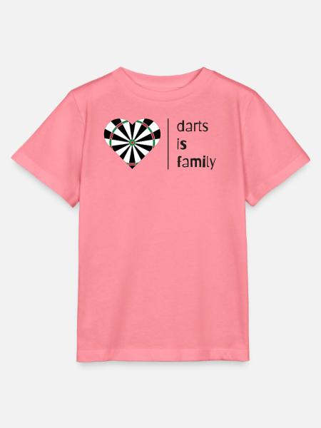 Darts is family (dark) - Stanley/Stella Kinder T-Shirt MINI CREATOR  - Pink 