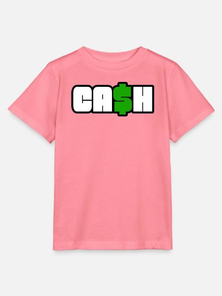 Bargeldsymbol Fettes Dollar-Logo - Stanley/Stella Kinder T-Shirt MINI CREATOR - Pink