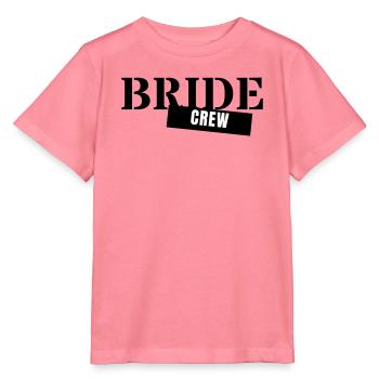 Équipe de la mariée - Équipe de la fête de garçon Filles de la fête de mariage de la mariée - T-shirt bio MINI CREATOR Stanley/Stella Enfant - rose  - Devant