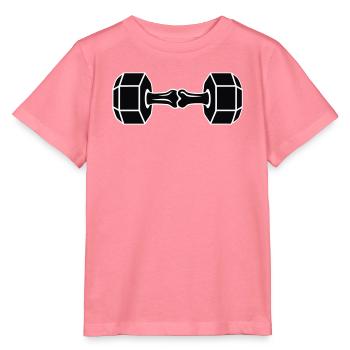 Knochen Kurzhantel Grafik - Stanley/Stella Kinder T-Shirt MINI CREATOR  - Pink  - Vorne
