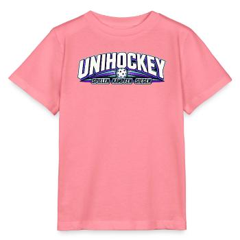 Unihockey NeonLogo Kraftvoll - Stanley/Stella Kinder T-Shirt MINI CREATOR  - Pink  - Vorne
