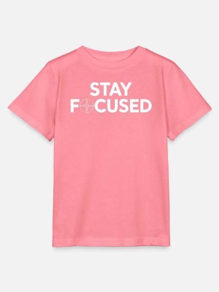Bleib fokussiert: Zielscheiben-Stil - Stanley/Stella Kinder T-Shirt MINI CREATOR - Pink