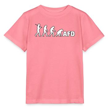 Evolution zum Schriftzug - Stanley/Stella Kinder T-Shirt MINI CREATOR  - Pink  - Vorne