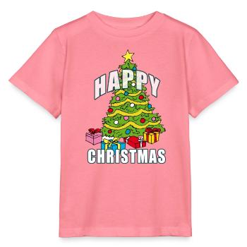 HAPPY CHRISTMAS | Weihnachtsbaum - Stanley/Stella Kinder T-Shirt MINI CREATOR  - Pink  - Vorne