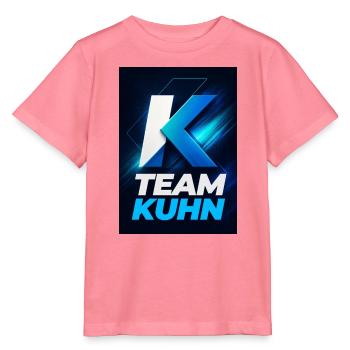 Kuhn Team Neon Blau Namensschild Namen Nachname - Stanley/Stella Kinder T-Shirt MINI CREATOR  - Pink  - Vorne