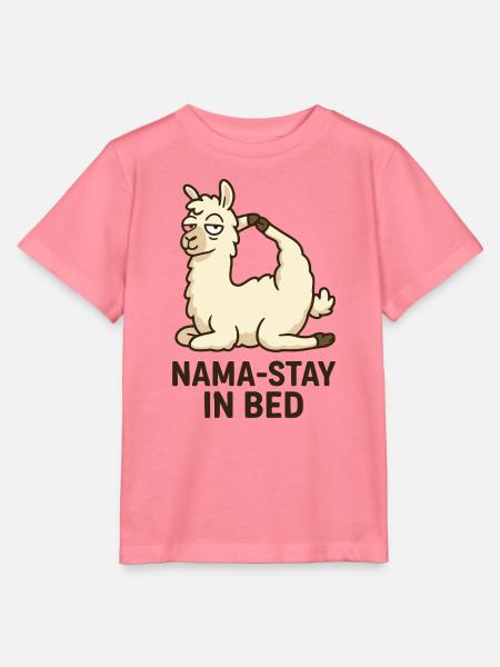 Lama Yoga - Stanley/Stella Kinder T-Shirt MINI CREATOR - Pink