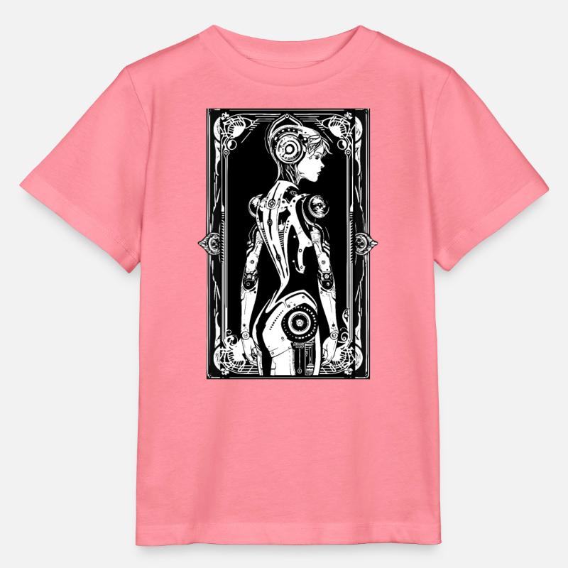 Android Art Nouveau - T-shirt bio MINI CREATOR Stanley/Stella Enfant - rose
