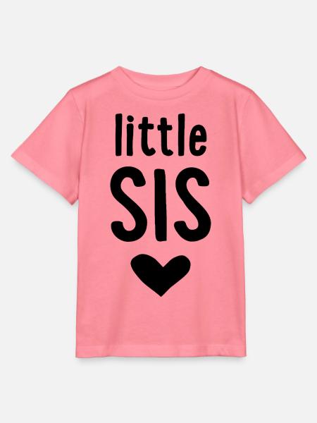 little Sis - Stanley/Stella Kinder T-Shirt MINI CREATOR - Pink