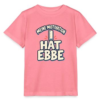 Meine Motivation hat Ebbe – Küstenhumor - Stanley/Stella Kinder T-Shirt MINI CREATOR  - Pink  - Vorne