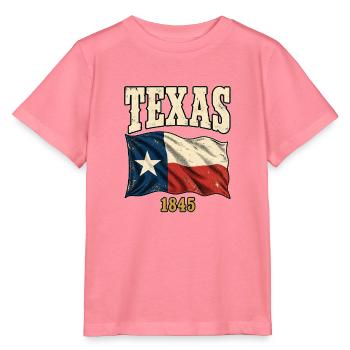 Texas 1845 Vintage Flagge - Stanley/Stella Kinder T-Shirt MINI CREATOR  - Pink  - Vorne