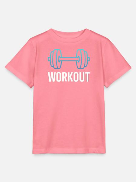 Neon-Workout-Hanteln - Stanley/Stella Kinder T-Shirt MINI CREATOR  - Pink 