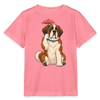 Bernhardiner winziger Regenschirm - Stanley/Stella Kinder T-Shirt MINI CREATOR  - Pink  - Vorne