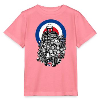 British Mod Scooter - Stanley/Stella Kinder T-Shirt MINI CREATOR  - Pink  - Vorne
