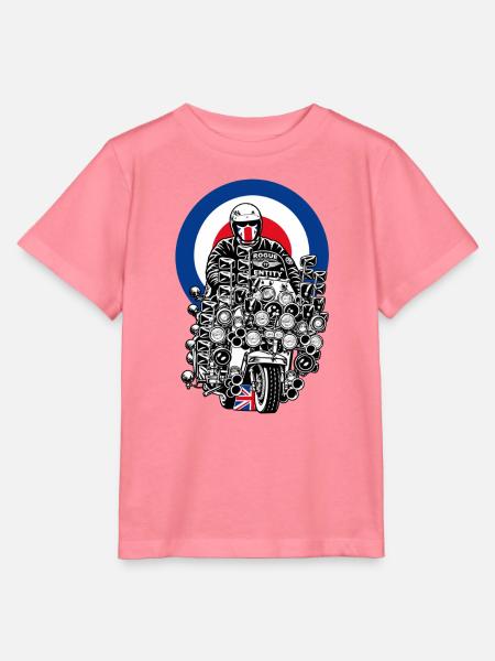 British Mod Scooter - Stanley/Stella Kinder T-Shirt MINI CREATOR  - Pink 