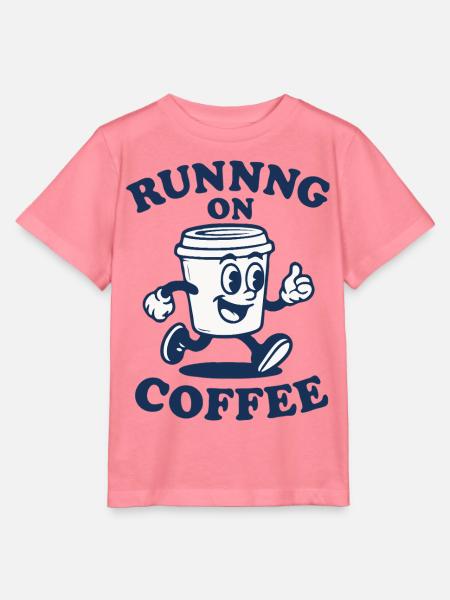 Laufen auf Kaffee - Stanley/Stella Kinder T-Shirt MINI CREATOR  - Pink 