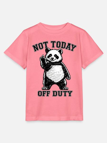 Panda Heut’ Nicht Im Dienst - Stanley/Stella Kinder T-Shirt MINI CREATOR  - Pink 
