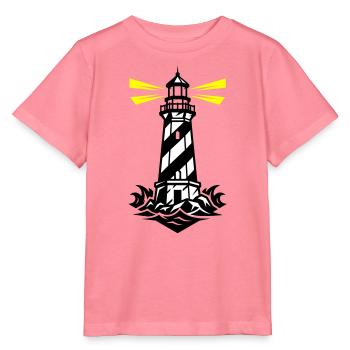 Leuchtturm Küste Symbol - Stanley/Stella Kinder T-Shirt MINI CREATOR  - Pink  - Vorne