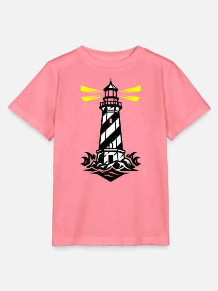 Leuchtturm Küste Symbol - Stanley/Stella Kinder T-Shirt MINI CREATOR - Pink