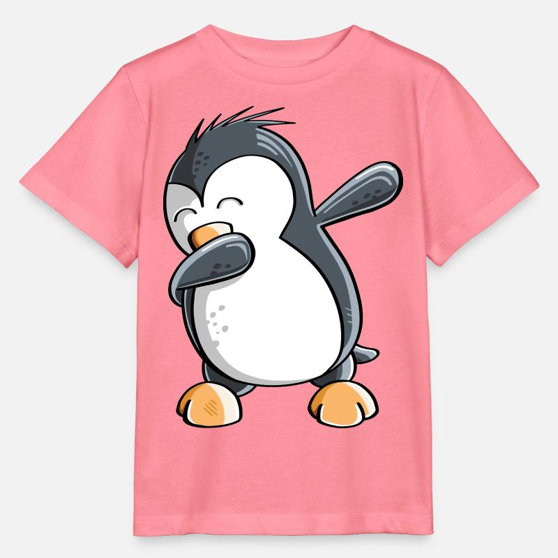 Dab Dance Penguin - Tamponnage - Fun Comic - Cadeau - T-shirt bio MINI CREATOR Stanley/Stella Enfant - rose 