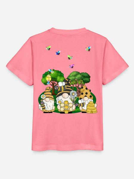 Bienenkolonie-Wabengarten - Stanley/Stella Kinder T-Shirt MINI CREATOR - Pink