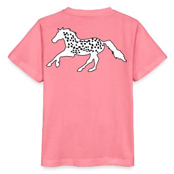 Knabstrupper, Appaloosa, Noriker, Tigerschecke - Stanley/Stella Kinder T-Shirt MINI CREATOR  - Pink  - Hinten