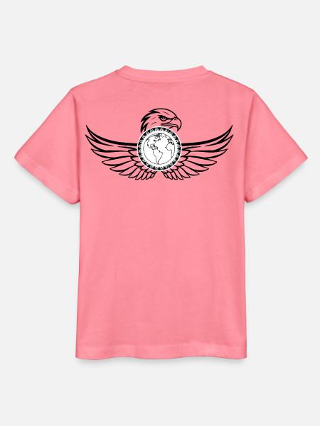 Die Weld beschützt von einem Adler - Stanley/Stella Kinder T-Shirt MINI CREATOR  - Pink 