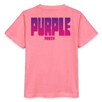 Purple Party Gradient Großbuchstaben - Stanley/Stella Kinder T-Shirt MINI CREATOR  - Pink  - Hinten