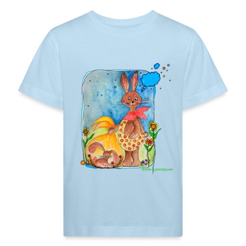 Hasengeburt - Kinder Bio-T-Shirt