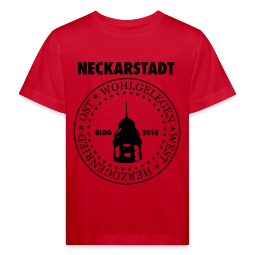 Neckarstadt Blog seit 2014 (Logo dunkel) - Kinder Bio-T-Shirt