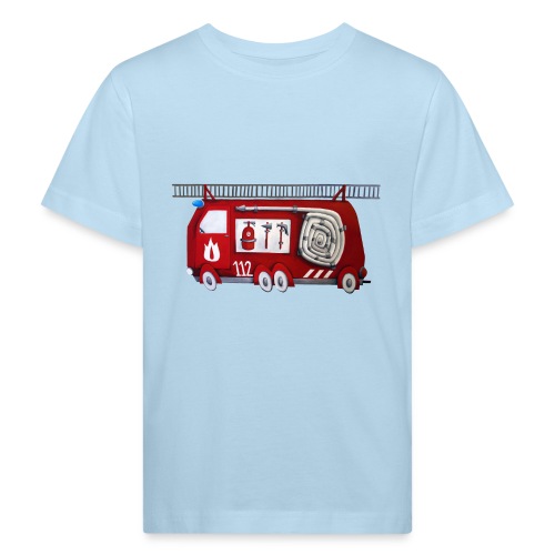 brandweerauto - Kinderen Bio-T-shirt