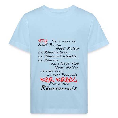 Kosement kreol - 974 La Réunion - T-shirt bio Enfant
