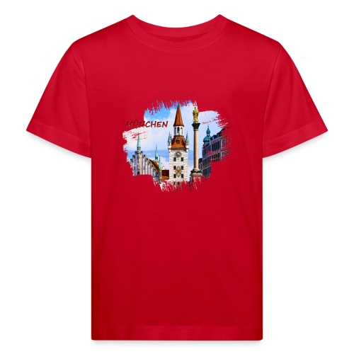 München Spielzeugmuseum und Altes Rathaus - Kinder Bio-T-Shirt