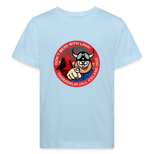 HUH! Fagradalsfjall 2022 #01 (Full Donation) - Kids' Organic T-Shirt