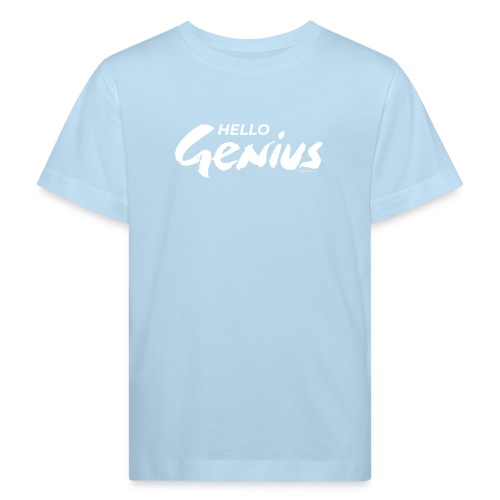 Hello Genius (blanco) - Camiseta ecológica niño