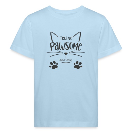 Feline Pawsome - Ekologisk T-shirt barn