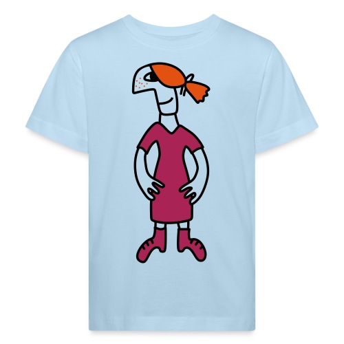 Little red head girl improved - Ekologisk T-shirt barn