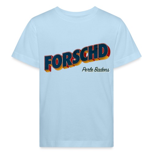 Forschd - Perle Badens - Vintage Logo ohne Bild - Kinder Bio-T-Shirt