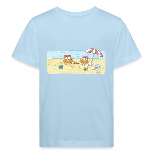 Diversión en la Playa - Camiseta ecológica niño